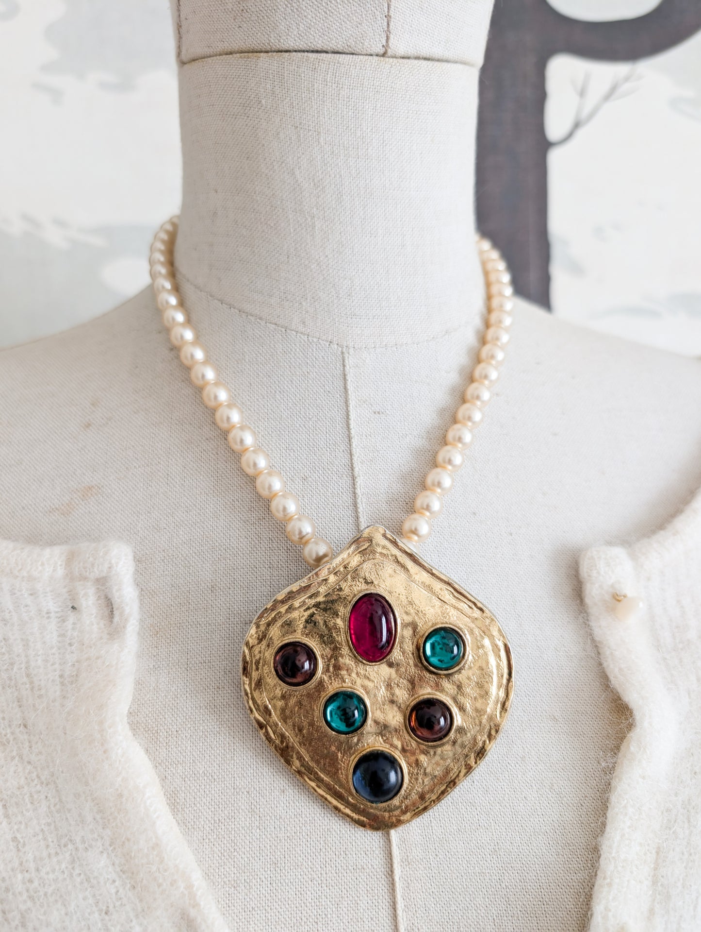 Spectaculaire collier 80's