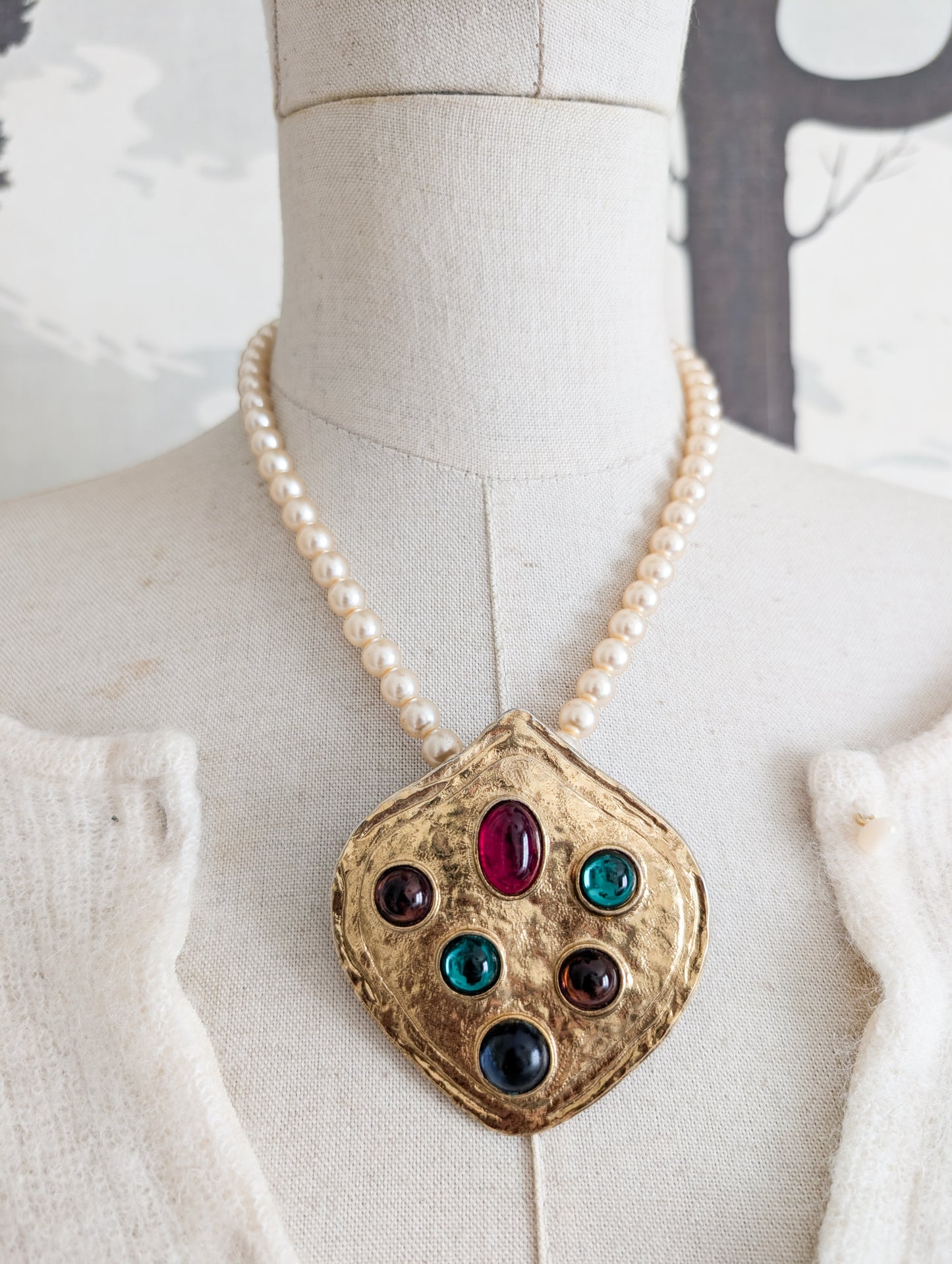 Spectaculaire collier 80's