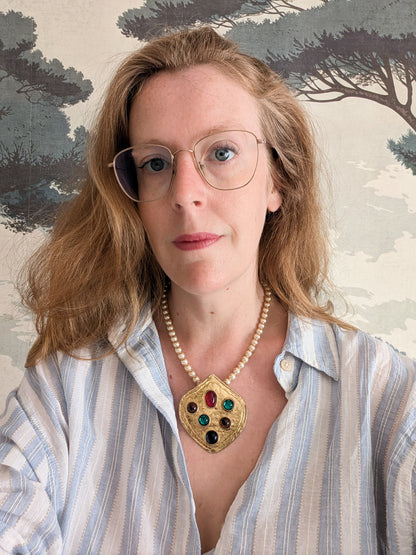 Spectaculaire collier 80's