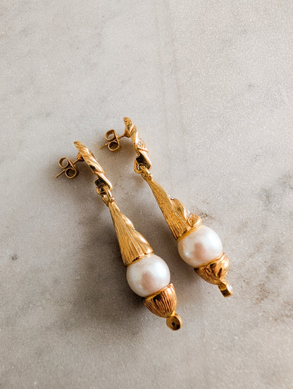 Longues boucles oreilles percées