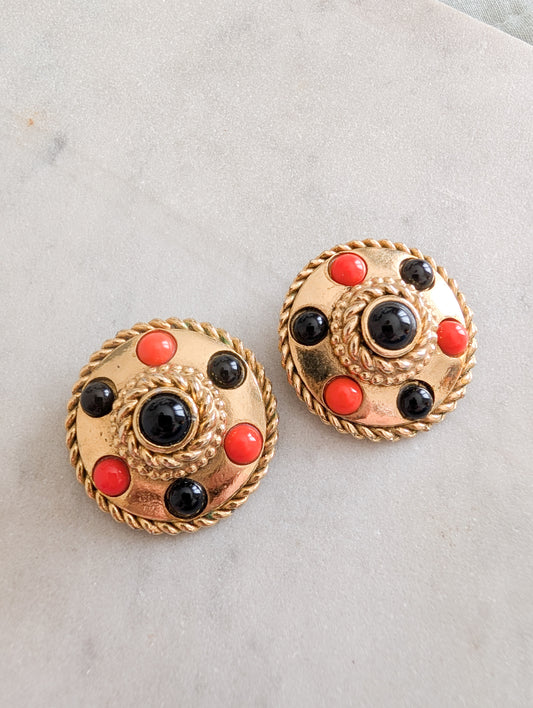 Boucles cabochons