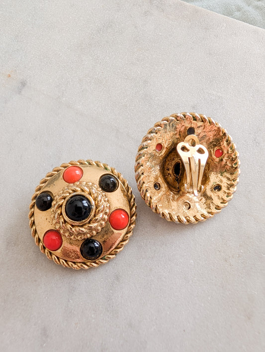 Boucles cabochons