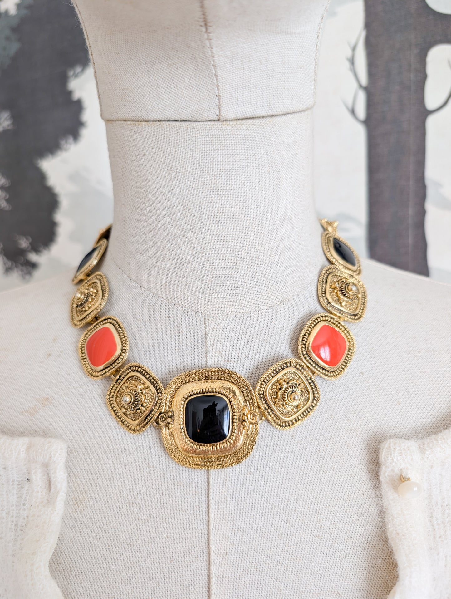 Exceptionnel collier 80's