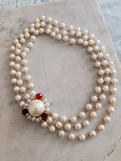 Collier de perles fermoir bijou