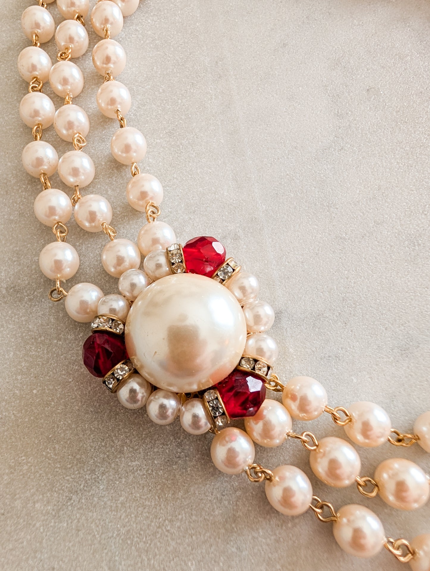 Collier de perles fermoir bijou