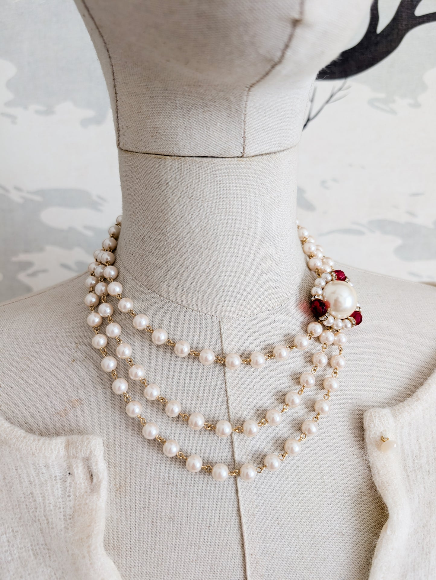 Collier de perles fermoir bijou