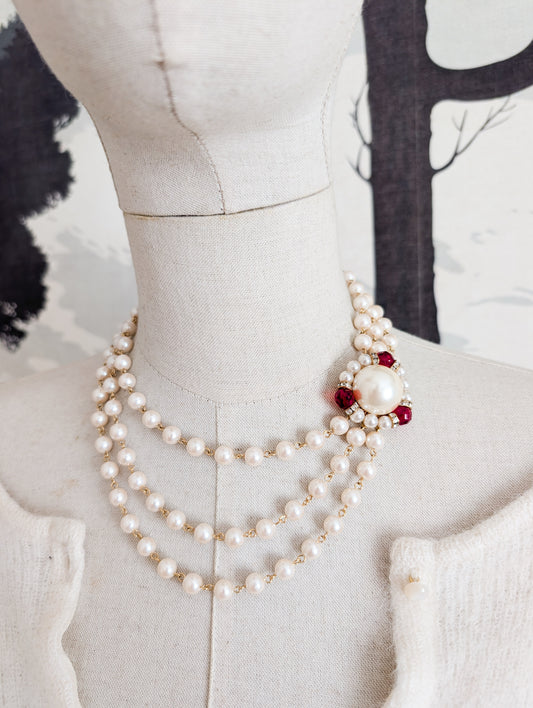 Collier de perles fermoir bijou