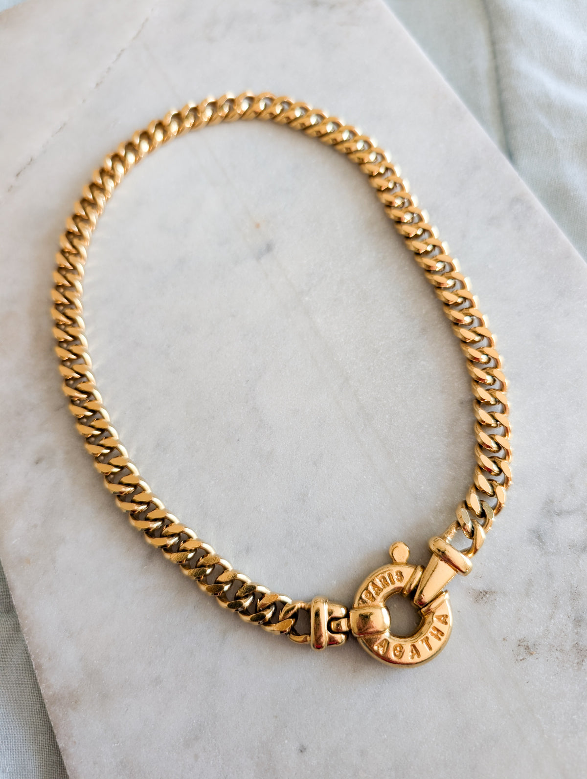 Collier gourmette Agatha