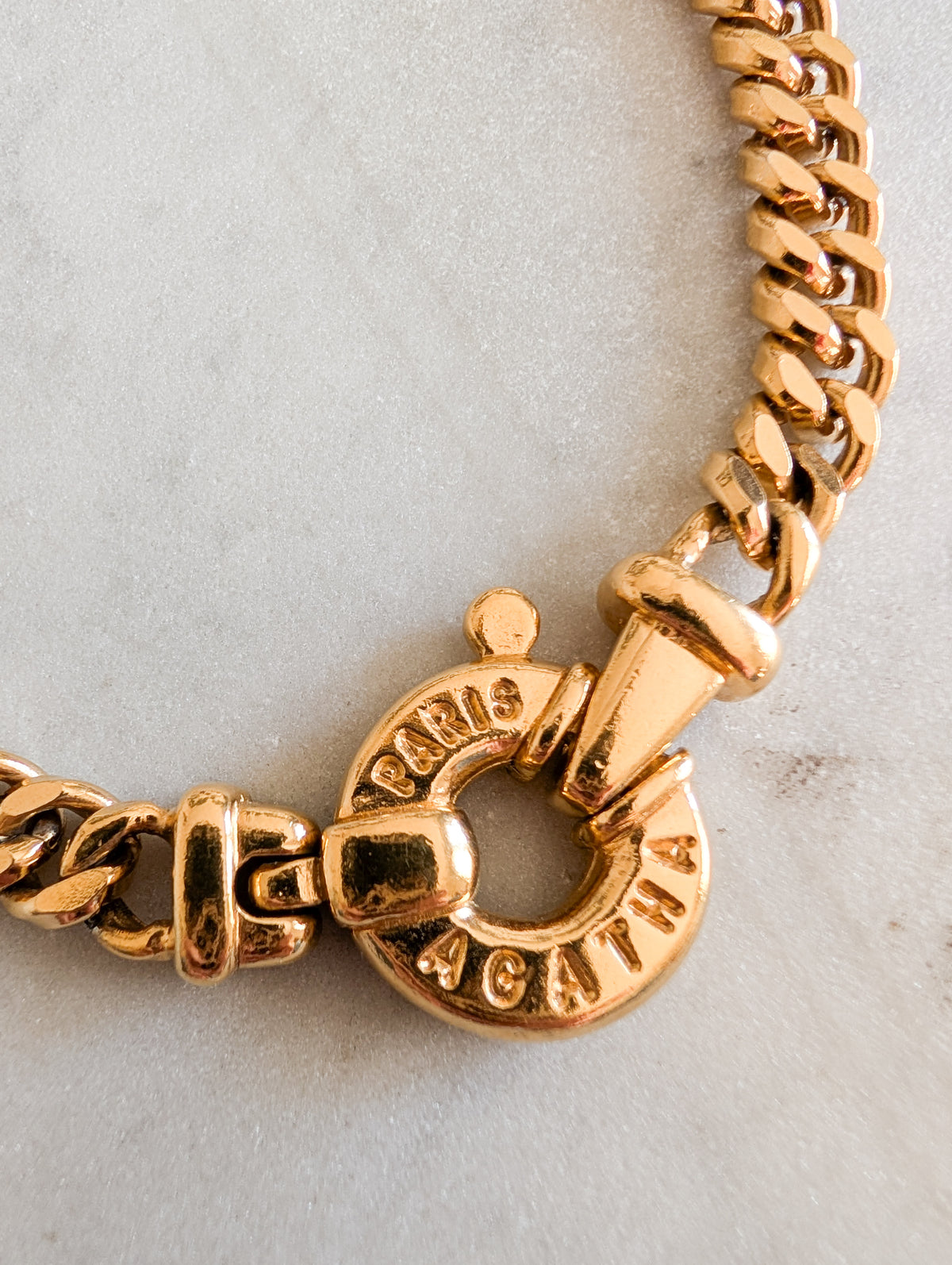 Collier gourmette Agatha