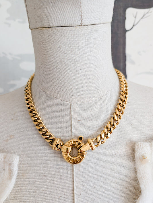 Collier gourmette Agatha