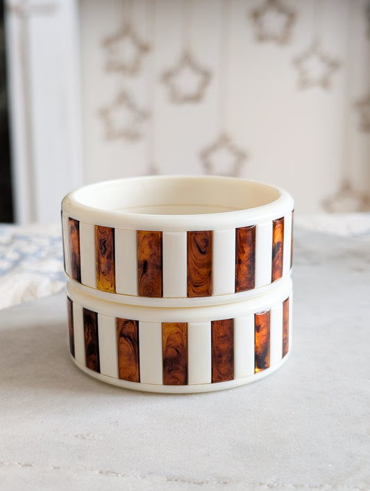 Lot de 2 bracelets rayés