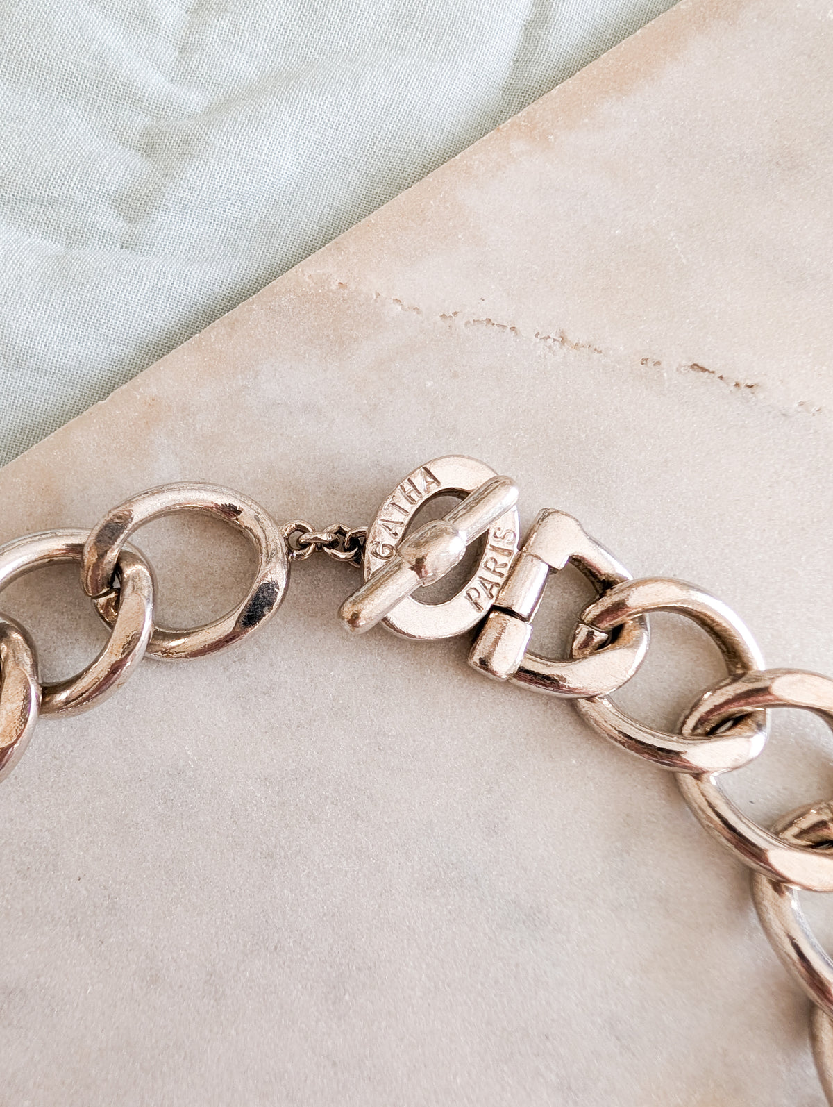 Collier gourmette Agatha
