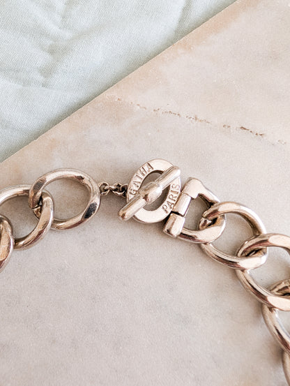 Collier gourmette Agatha