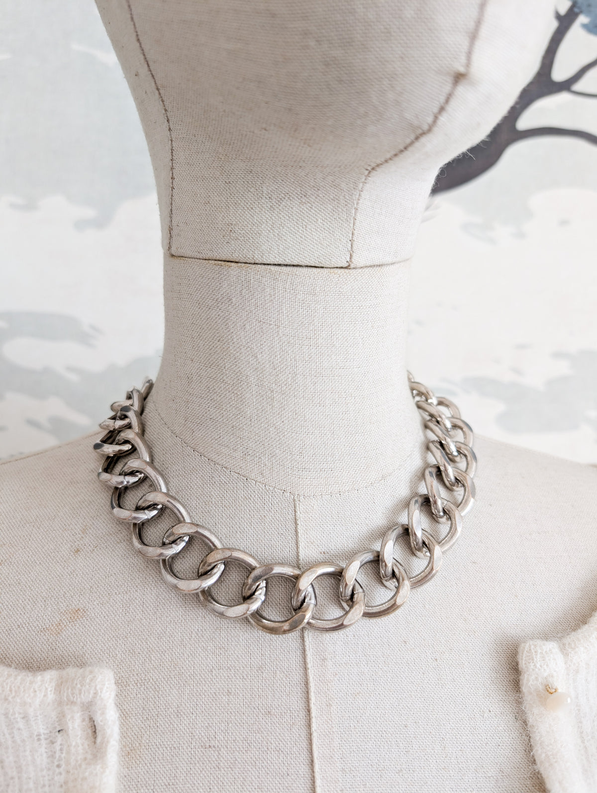 Collier gourmette Agatha