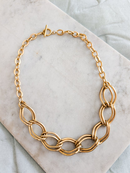 Collier double maille