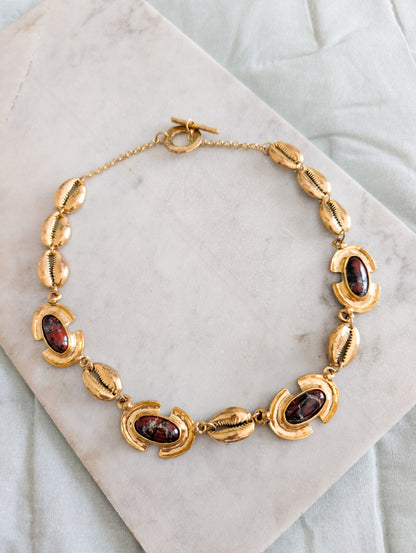 Collier 80's coquillage