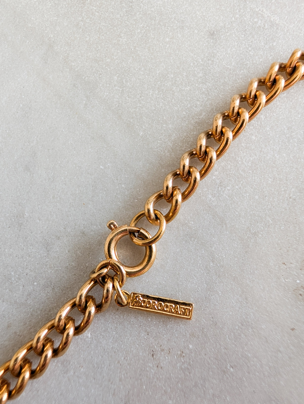 Extraordinaire collier anneaux Corocraft