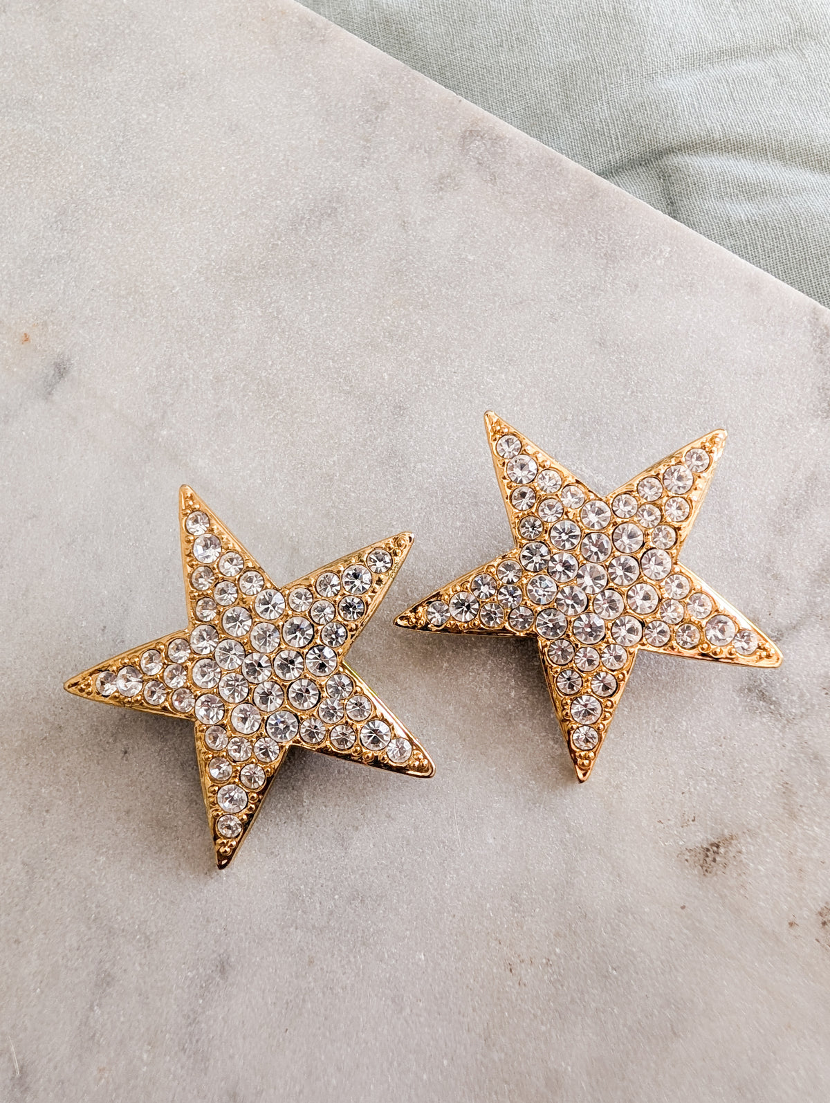 Grandes boucles étoiles à clips