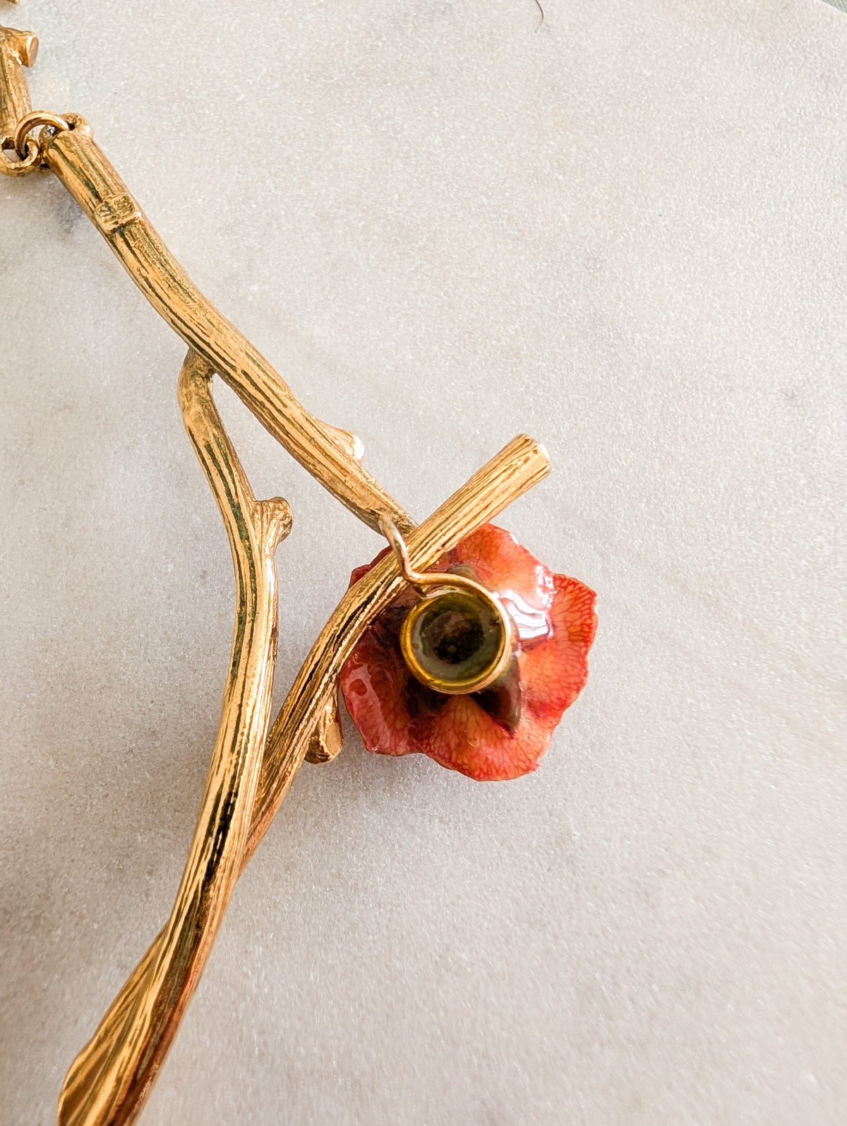 Collier rose véritable Dolce Vita