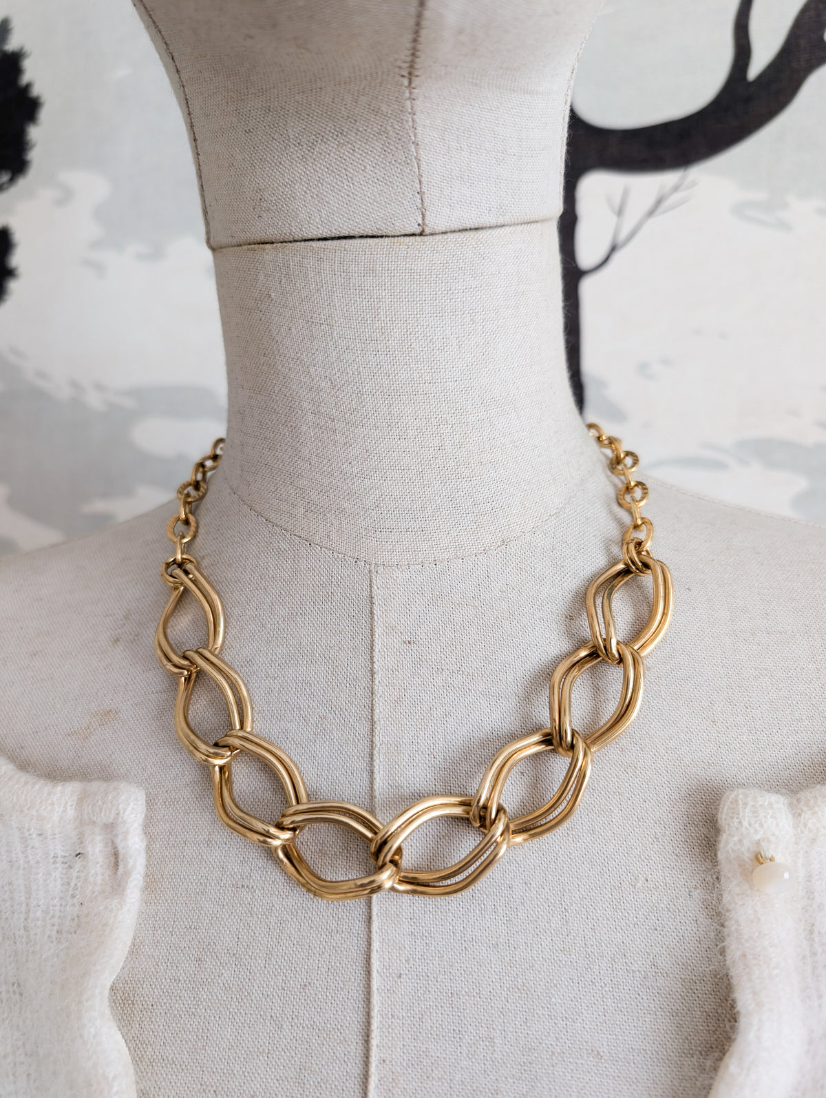 Collier double maille