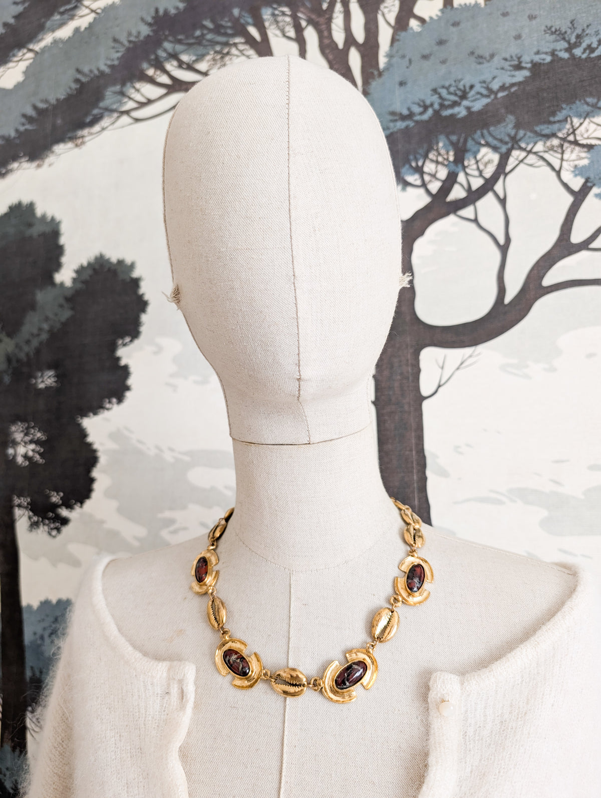 Collier 80's coquillage