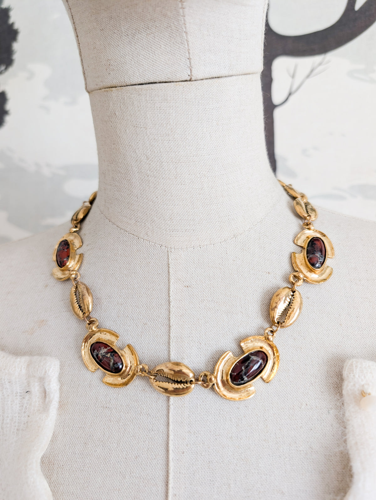 Collier 80's coquillage