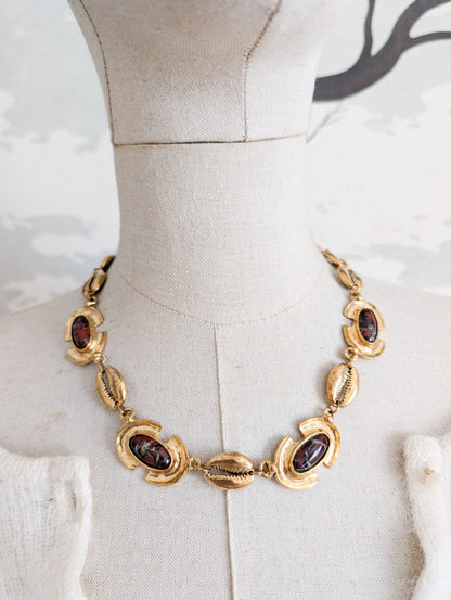 Collier 80's coquillage