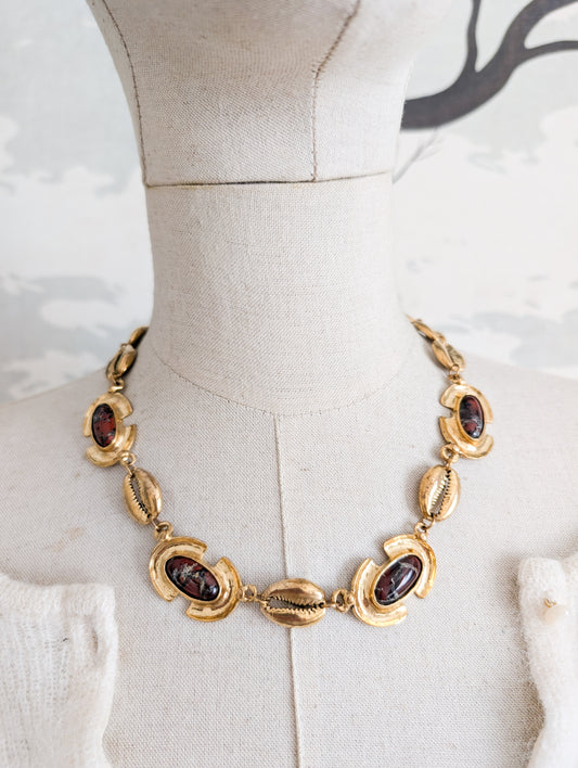 Collier 80's coquillage
