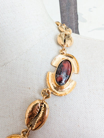Collier 80's coquillage