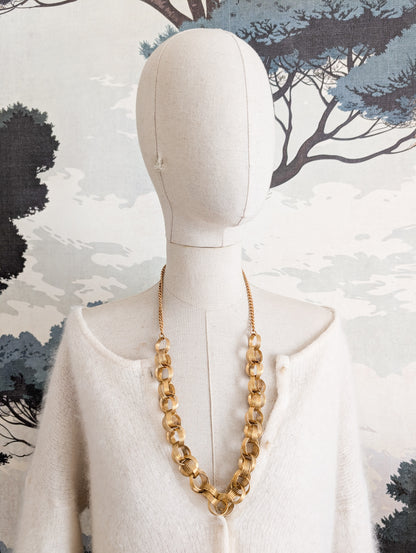 Extraordinaire collier anneaux Corocraft