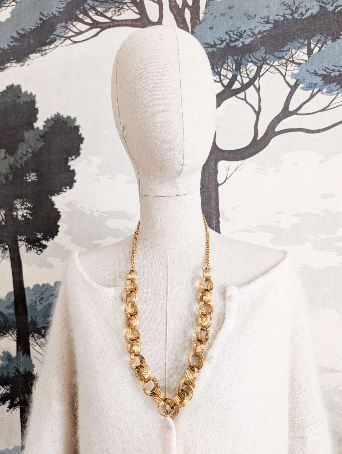 Extraordinaire collier anneaux Corocraft