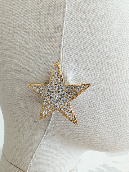 Grandes boucles étoiles à clips