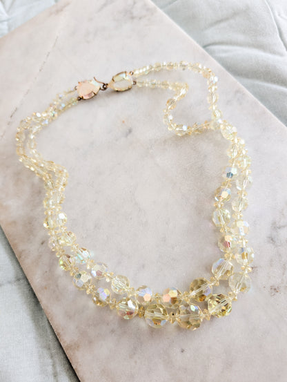 Collier en cristal jaune