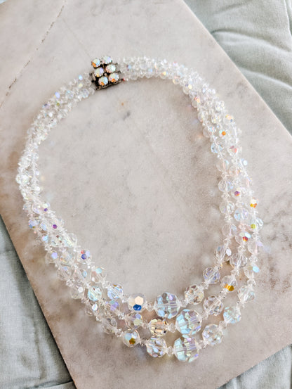 Extraordinaire collier en cristal AB
