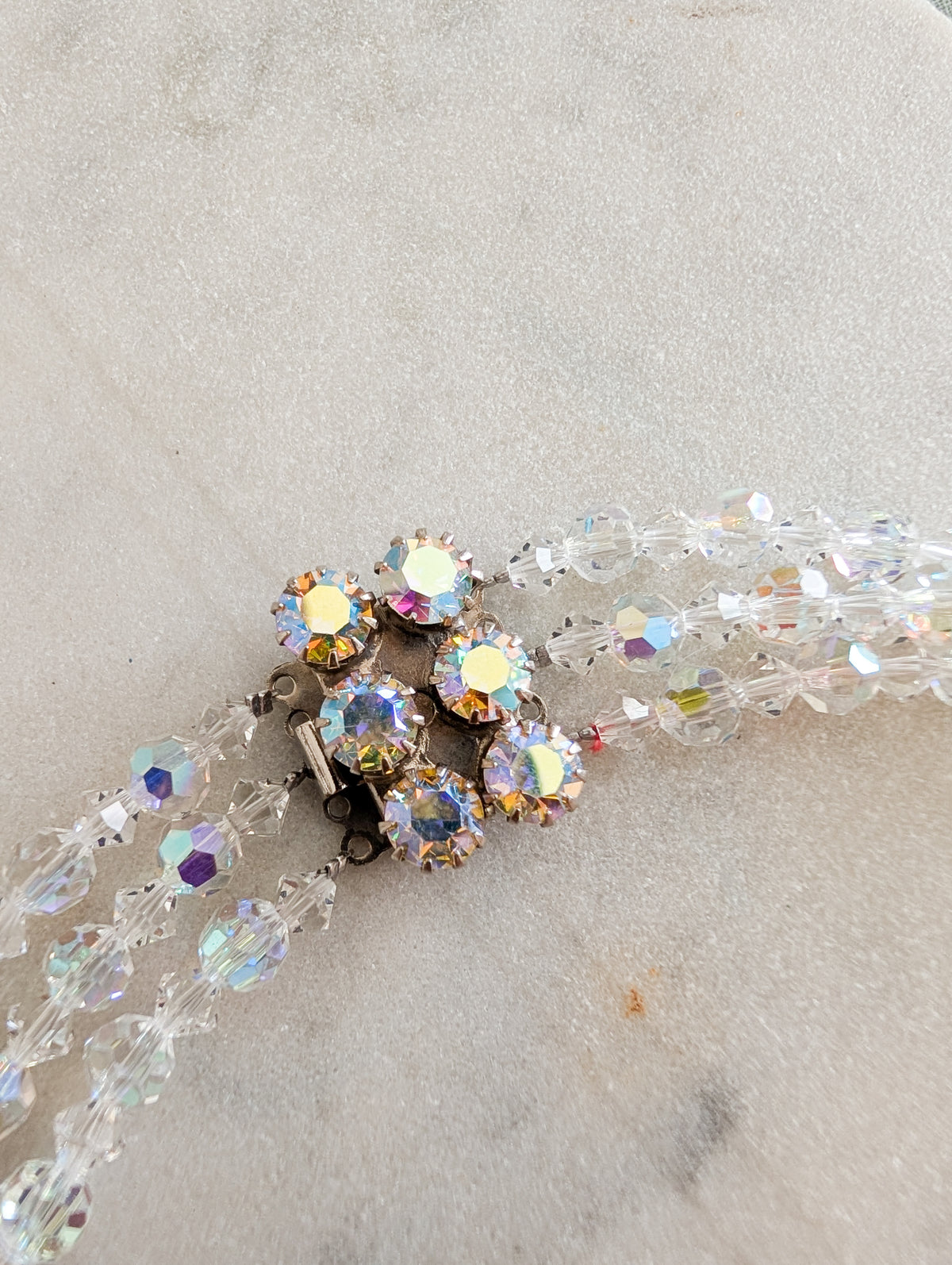 Extraordinaire collier en cristal AB