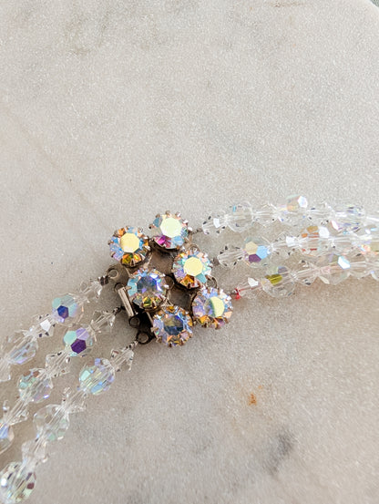 Extraordinaire collier en cristal AB