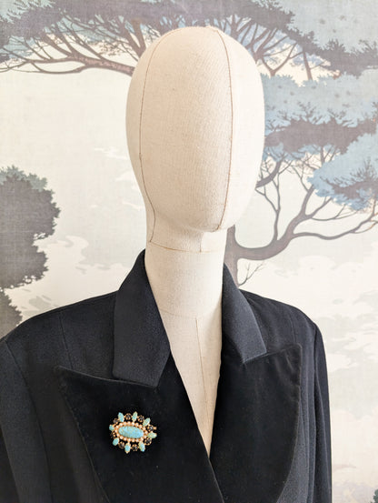 Broche en pâte de verre