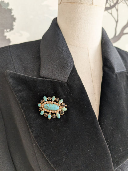 Broche en pâte de verre