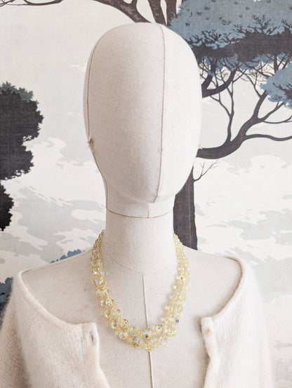Collier en cristal jaune