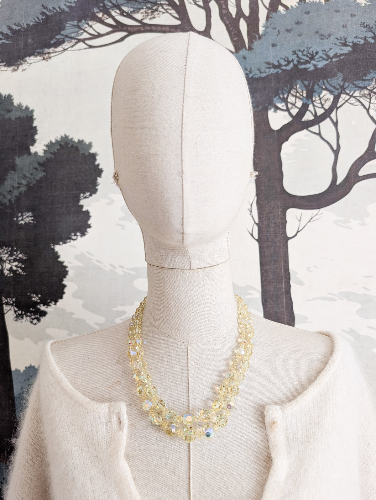 Collier en cristal jaune