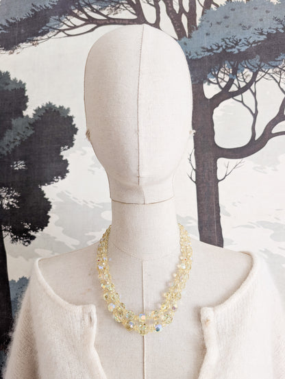 Collier en cristal jaune