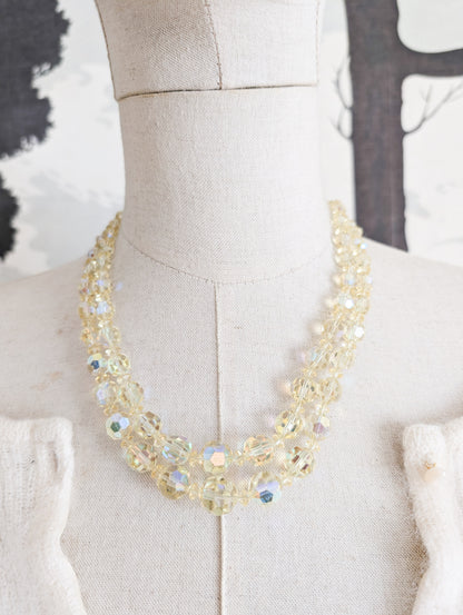 Collier en cristal jaune
