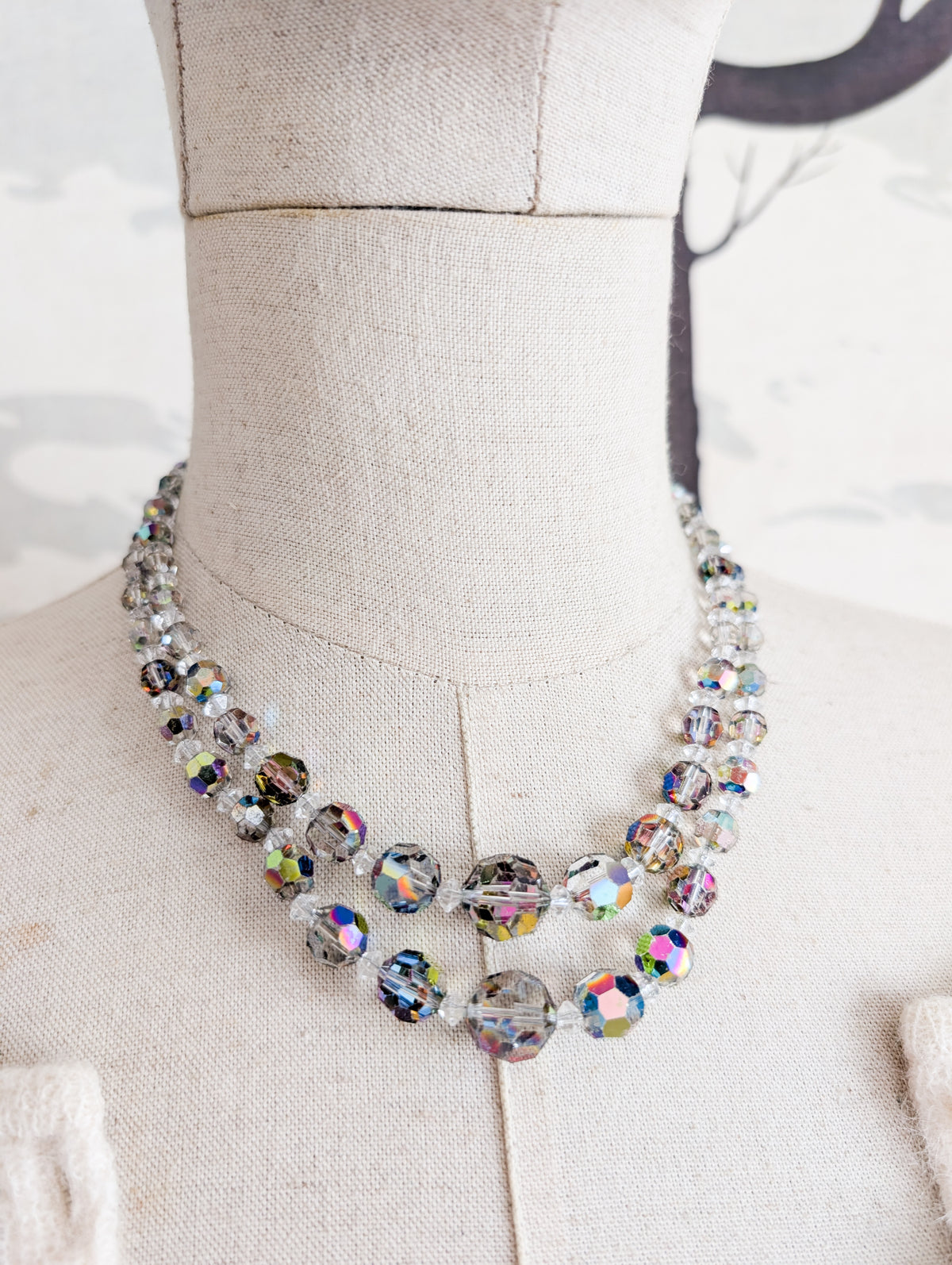 Collier en cristal Aurore Boréale