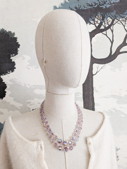 Collier en cristal Lilas