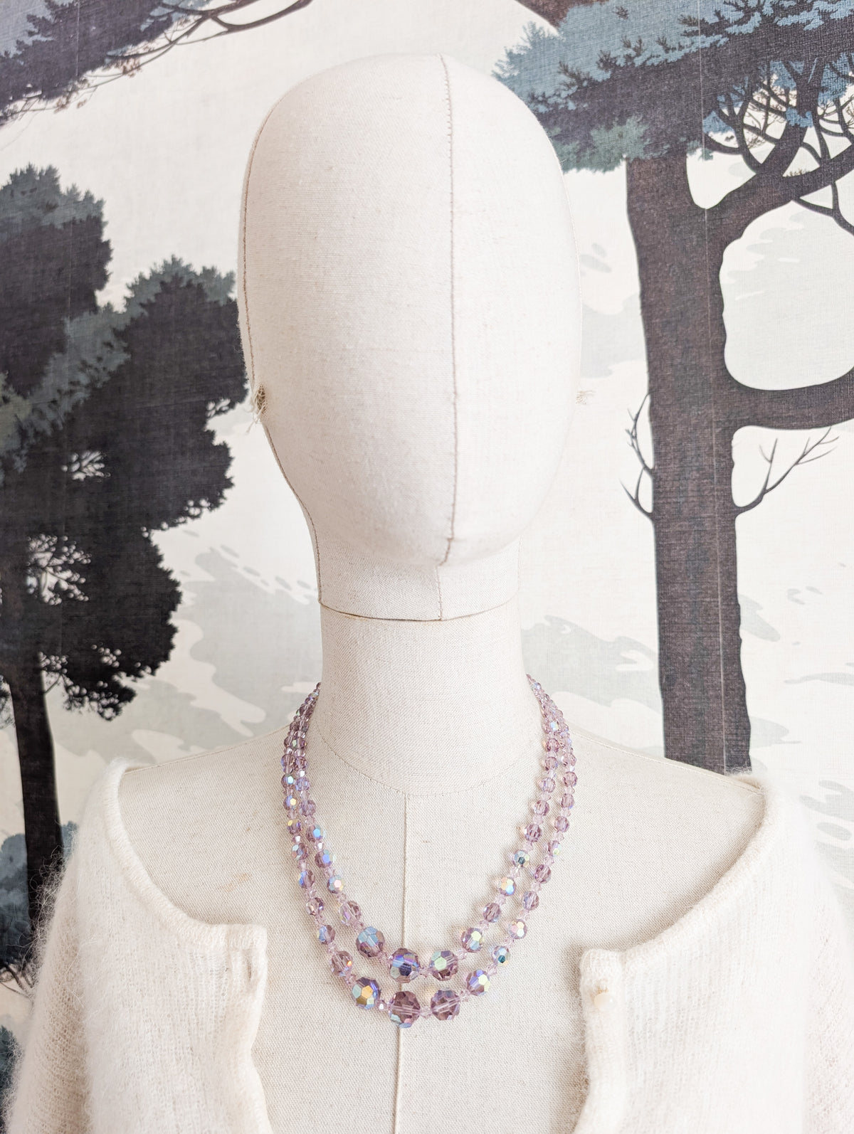 Collier en cristal Lilas