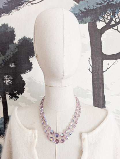 Collier en cristal Lilas