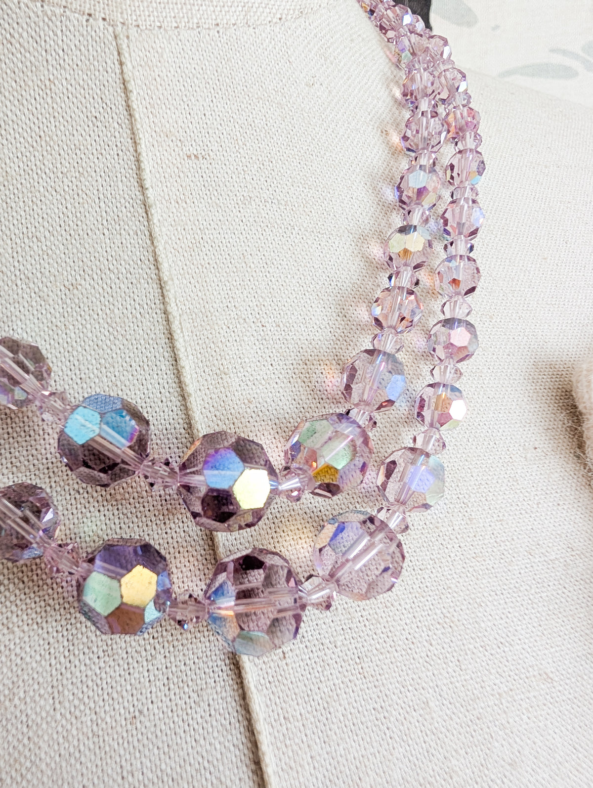 Collier en cristal Lilas
