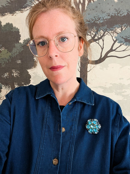 Broche américaine en cristal