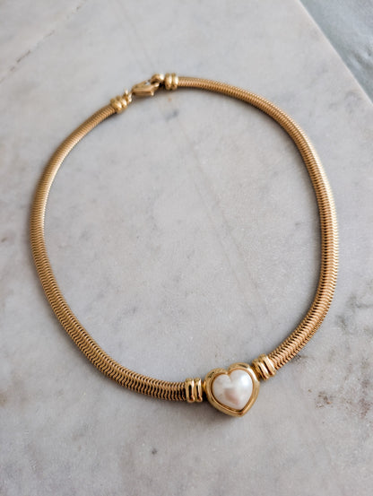 Collier coeur Agatha