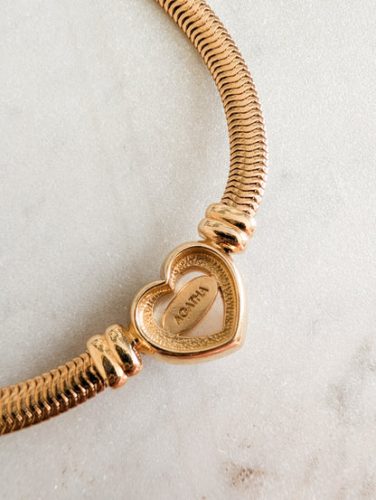 Collier coeur Agatha